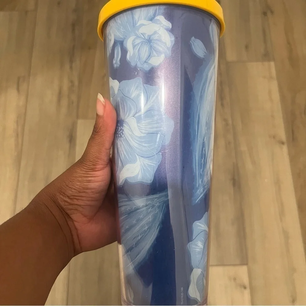Starbucks Blue Desert Cactus Flower Venti Tumbler 24 oz Cold Cup